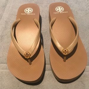 Tory Burch wedge flip flop